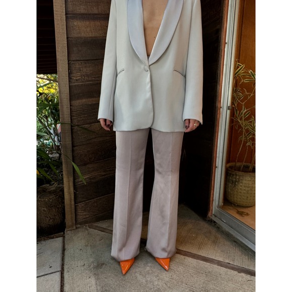 Huishan Zhang Iman Satin Flared Pants - Picture 10 of 13